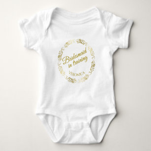 Bridesmaid im Training Fun Baby One Piece Baby Strampler