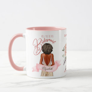 Bridesmaid Karikatur Vorschlag Danke, Custom Tasse