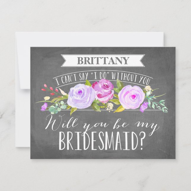 Bridesmaid-Karte | Bridesmaid Einladung (Vorderseite)