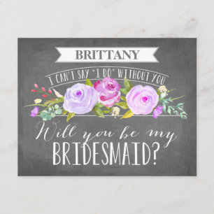 Bridesmaid-Karte   Bridesmaid Einladung