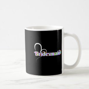 Bridesmaid Lgbt Heart Rainbow Pride Bachelorette P Kaffeetasse
