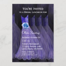 Bridesmaid Luncheon oder Brunch Lila Dress V01 Einladung