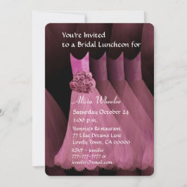 Bridesmaid Luncheon oder Brunch Pink Dress V01G Einladung
