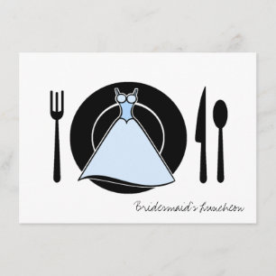 Bridesmaid Luncheon - Servierendes Set Einladung