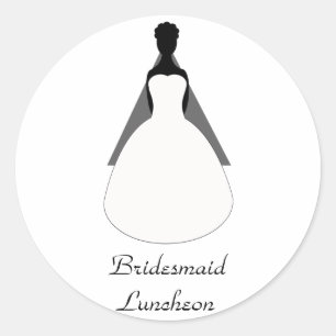 Bridesmaid Luncheon Umschlag Aufklebers Runder Aufkleber