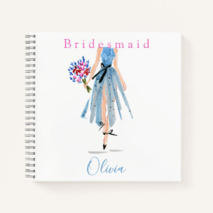 Bridesmaid Made of Honor Vorschlag Mode Blume Notizbuch