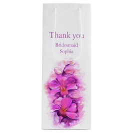 Bridesmaid merci mariage faveur vin cadeau sac