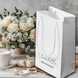 Bridesmaid | Minimalistisches Skript Kleine Geschenktüte