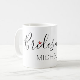 Bridesmaid mit Namen Kaffeetasse