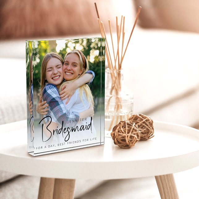 Bridesmaid Modern Minimalistisch Bachelorette Fotoblock (Von Creator hochgeladen)