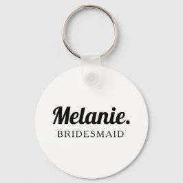 Bridesmaid | Moderner Minimalistischer Stil Schlüs Schlüsselanhänger