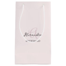 Bridesmaid Modernes Minimalistisches Monogramm Ros