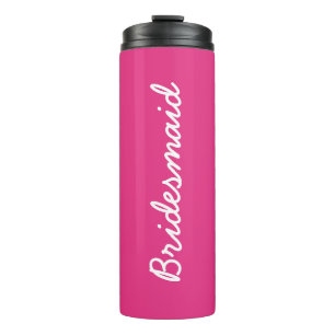 Bridesmaid Monogramme Hochzeitsgeschenk Gefallen W Thermosbecher