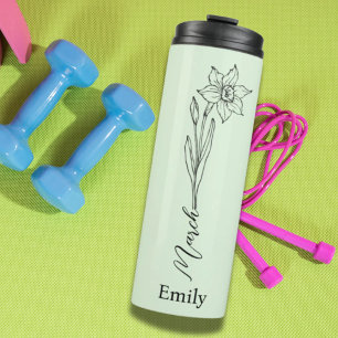 Bridesmaid Name Daffodil März Geburtsmonat Blume Thermosbecher