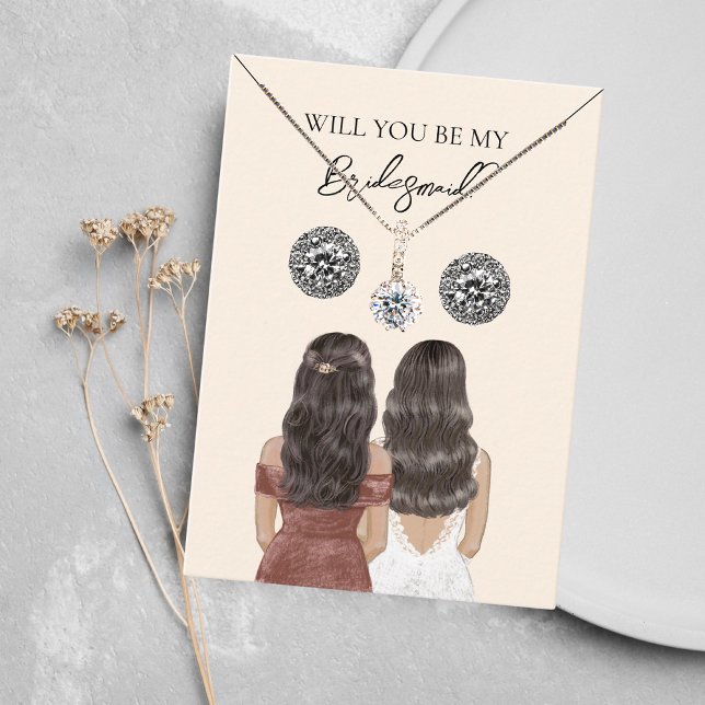 Bridesmaid Necklace & Earring Juwelier Display Car Visitenkarte (Von Creator hochgeladen)