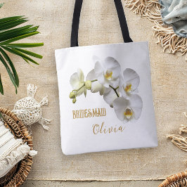 Bridesmaid Orchids Floral Personalisiert Tasche