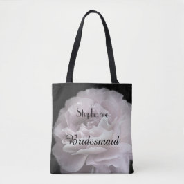 Bridesmaid Personalisiert Name Pale Pink Rose Blüt Tasche