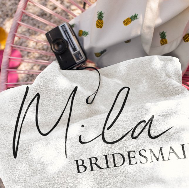 Bridesmaid Personalisierte Geschenkideen Strandtuch (Von Creator hochgeladen)