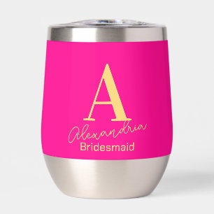 Bridesmaid Personnalisé Monogramme Moderne