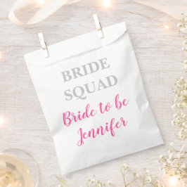 Bridesmaid Pink Individuelle Name Wedding Bachelor Geschenktütchen