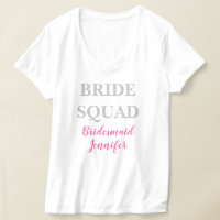 Bridesmaid Pink Individuelle Name Wedding Bachelor