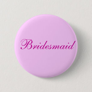 Bridesmaid Pink-Taste Button