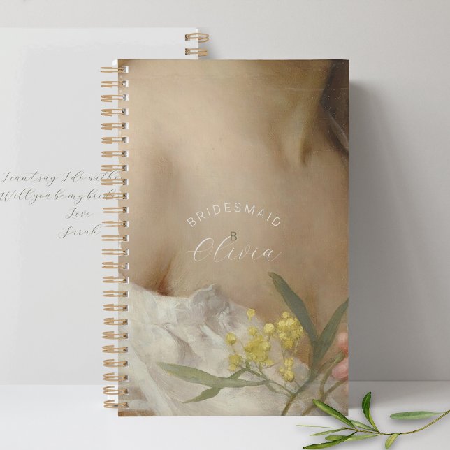 Bridesmaid Planner Vintage romantique Personnalisé (Créateur téléchargé)
