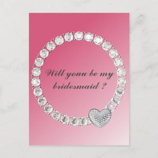 Bridesmaid Postkarte