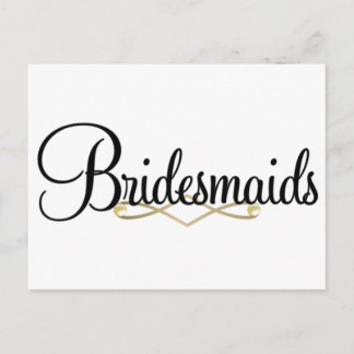 Bridesmaid Postkarte