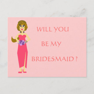 Bridesmaid Postkarten