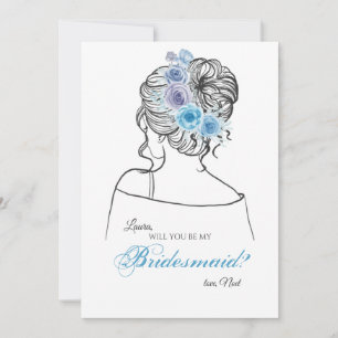 Bridesmaid Request Card Einladung