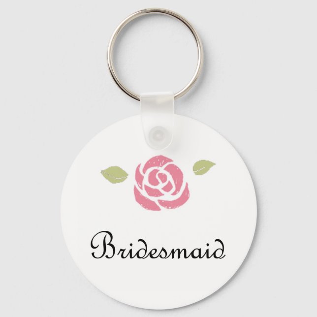 Bridesmaid-Rose Schlüsselanhänger (Vorderseite)