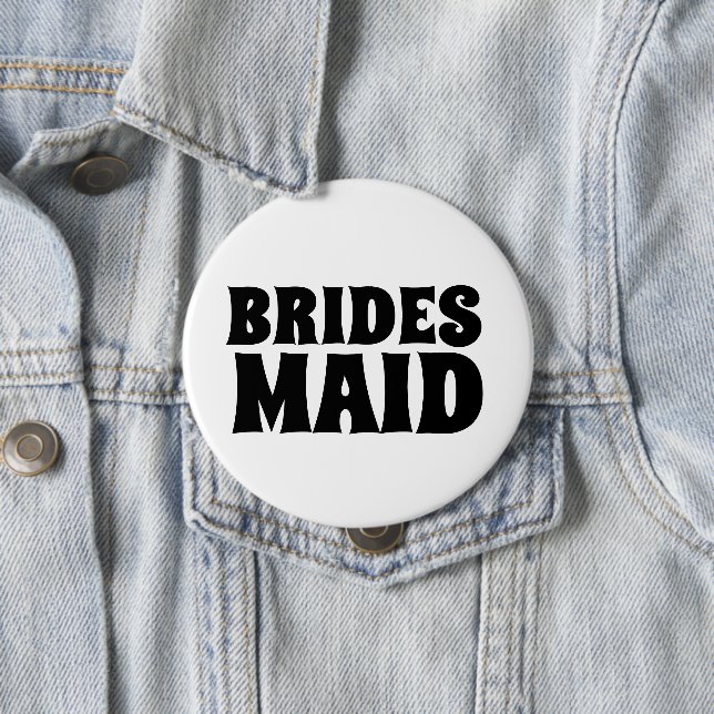 BRIDESMAID Round-BUTTON-ABZEICHEN Button (Beispiel)