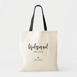 Bridesmaid | Sac fourre-tout De Script Moderne Sim