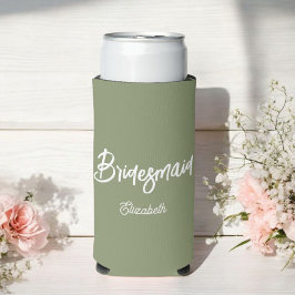 Bridesmaid Sage Green Wedding Selters Dosenkühler