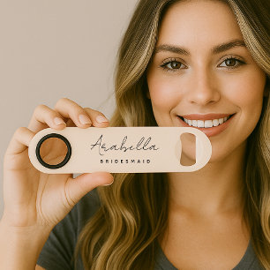 Bridesmaid   Script minimaliste moderne rose pâle