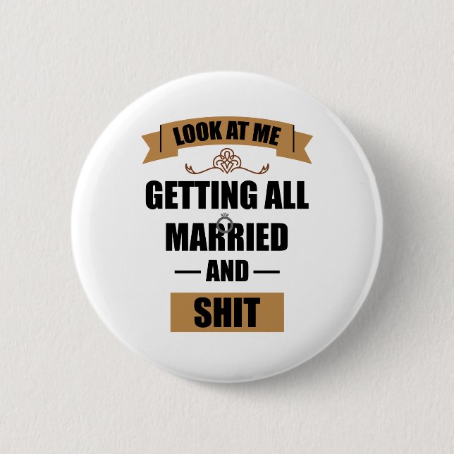 Bridesmaid Shirt Betrunken Junggeselinnen-Abschied Button (Vorderseite)