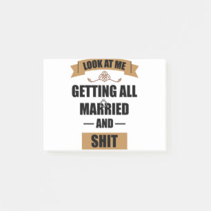 Bridesmaid Shirt Betrunken Junggeselinnen-Abschied Post-it Klebezettel