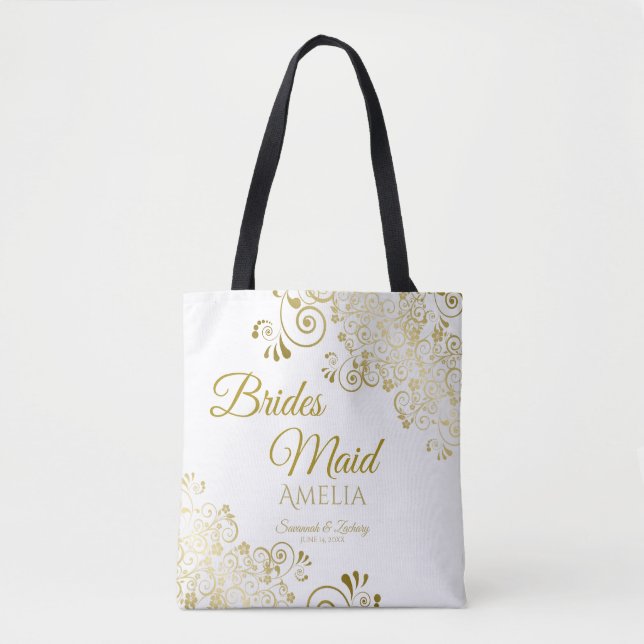 Bridesmaid Simple Élégant Sac fourre-tout de maria (Devant)
