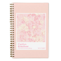 Bridesmaid Soft Peach Floral Pattern Swatch