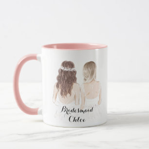 bridesmaid tasse personnalisée