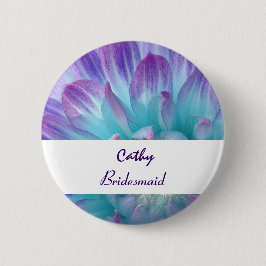 BRIDESMAID-Taste mit AQUA LILA Dahlia V12 Button