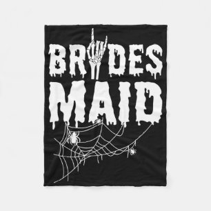 Bridesmaid Team Brautjungfrau von Horror Halloween Fleecedecke