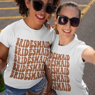 Bridesmaid Terracotta Custom Matching Brautparty T-Shirt