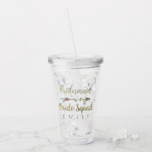 Bridesmaid Tribal Floral Arrow Gold Wedding