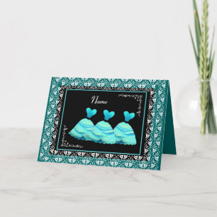 BRIDESMAID - TÜRKISCHE Kleider und AQUAMARINE Klei Einladung