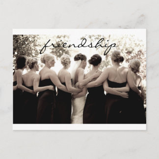 Bridesmaid Vielen Dank Anmerkung Postkarte