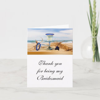 Bridesmaid Vielen Dank, dass Sie eine Hochzeit am  Dankeskarte