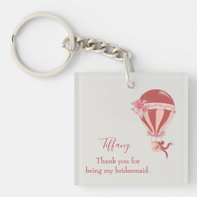 Bridesmaid Vielen Dank Schlüsselanhänger (Vorderseite)