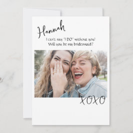 Bridesmaid Vorschlag Cards Einladung